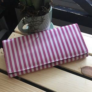 Fun Pink & White Stripped Wallet